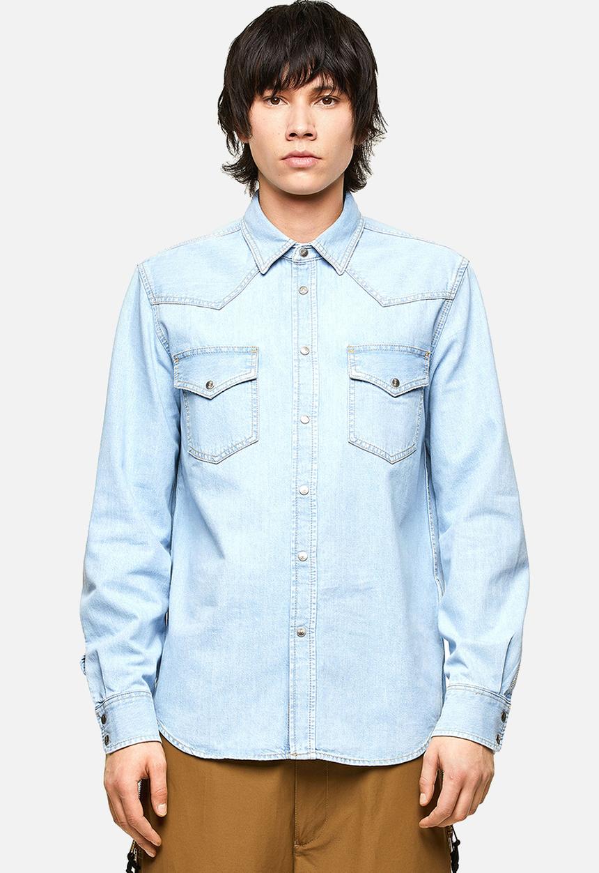 Diesel  - D-east-p1 denim shirt - light blue