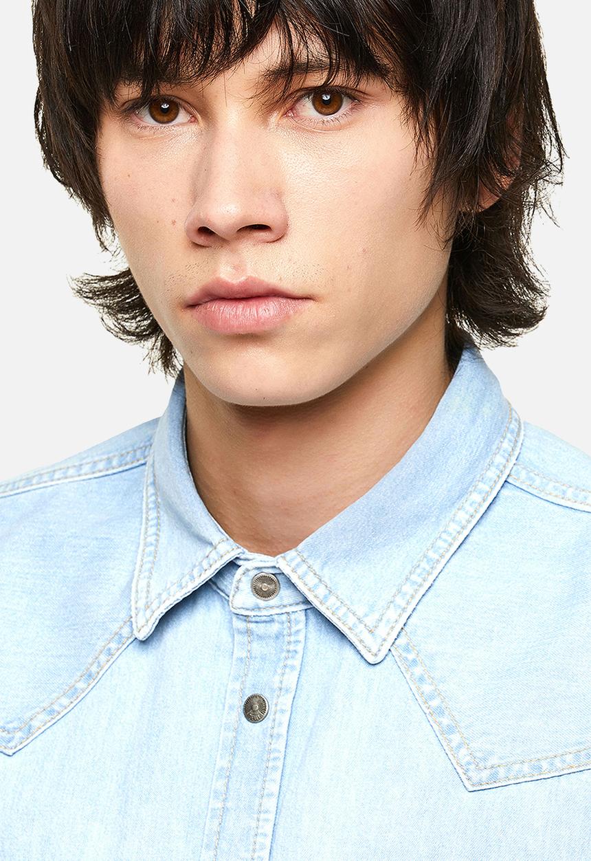 Diesel  - D-east-p1 denim shirt - light blue