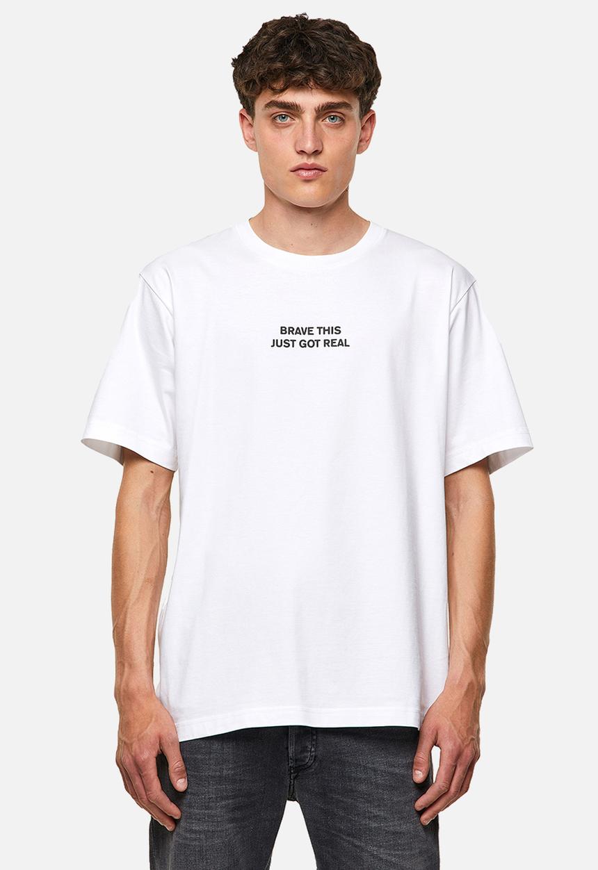 Diesel  - T-tubolar-b3 tee - white