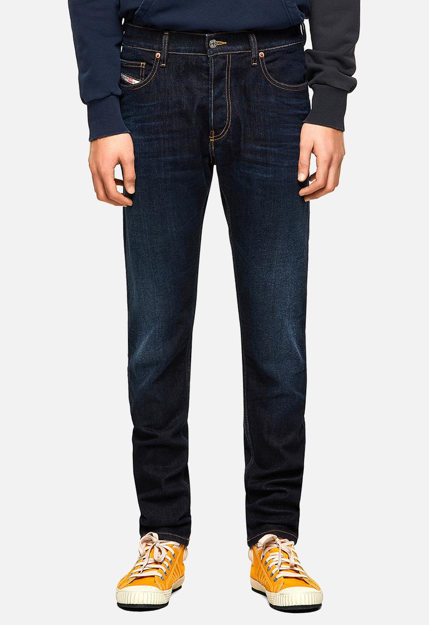 Diesel  - D-luster slim fit longer length jeans - dark blue