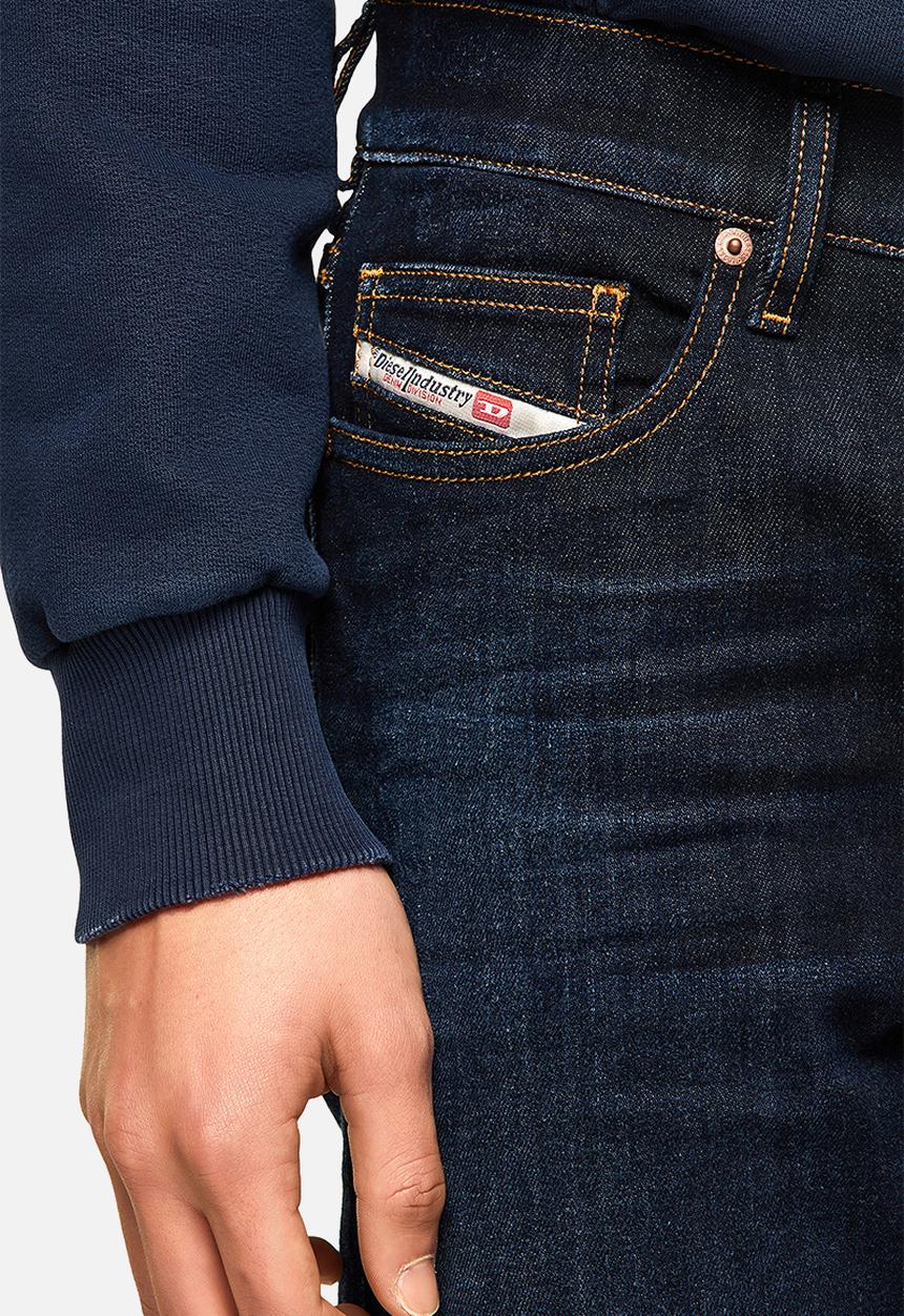 Diesel  - D-luster slim fit longer length jeans - dark blue