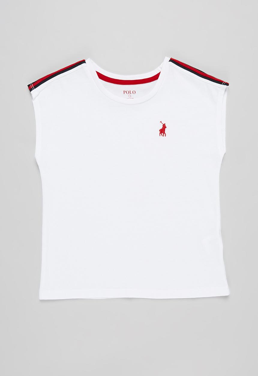 POLO - Girls maya active tee - white