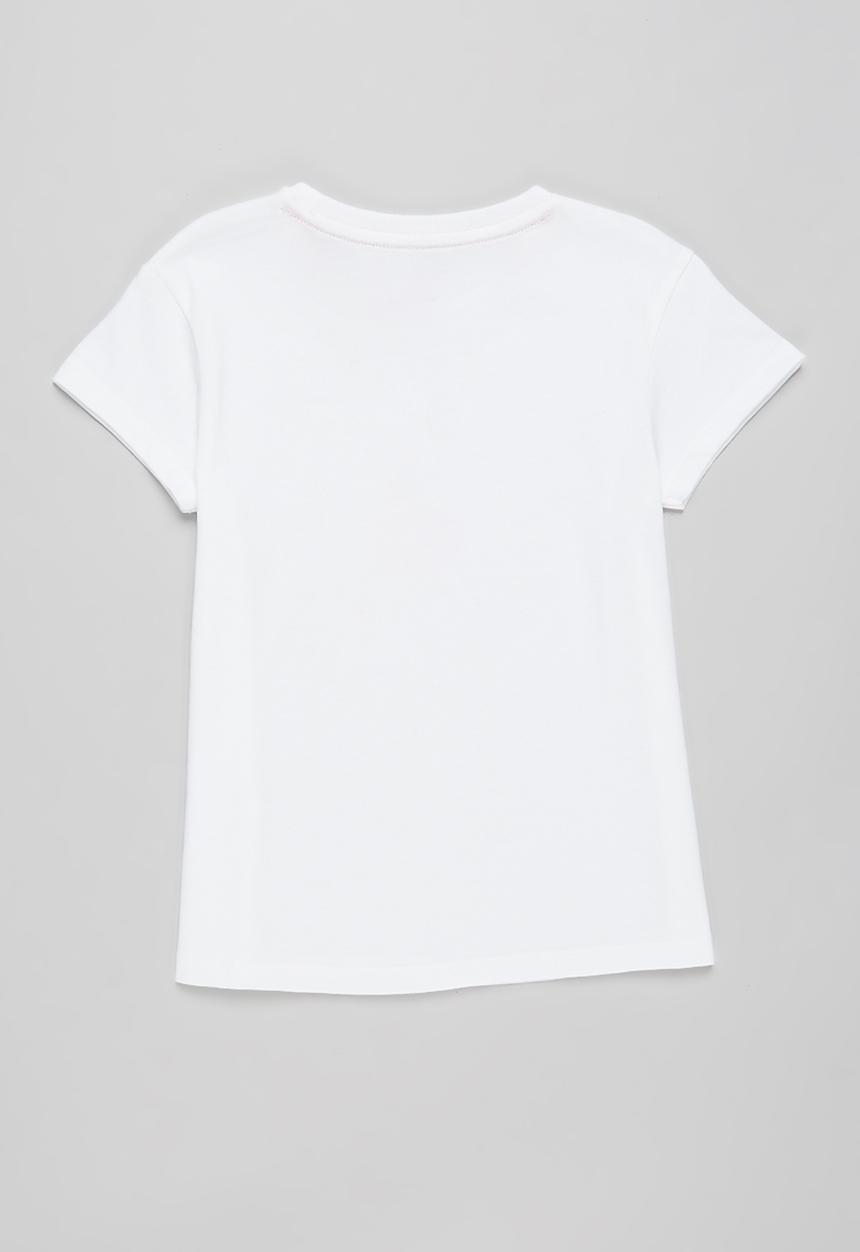 POLO - Girls chelsea embroidered tee - white