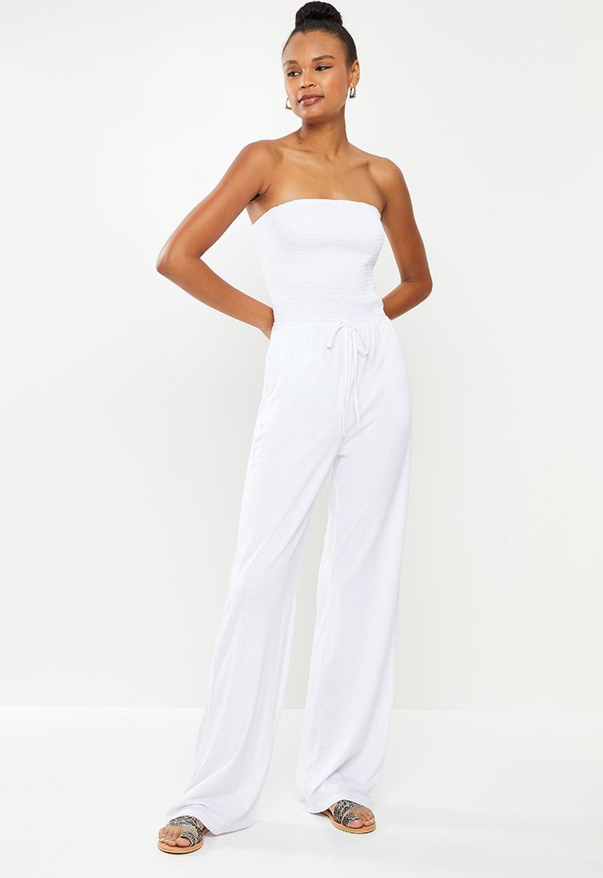dailyfriday - Boobtube knit jumpsuit - white