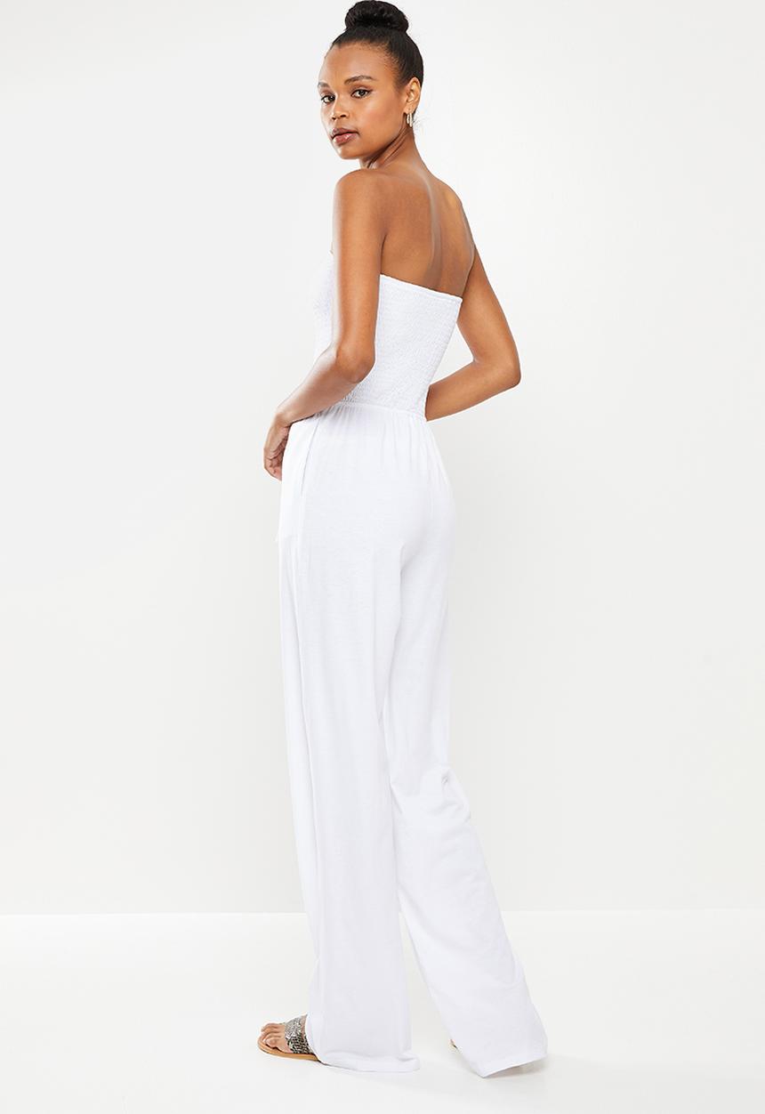dailyfriday - Boobtube knit jumpsuit - white