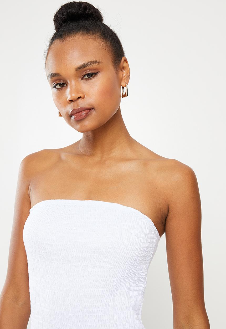 dailyfriday - Boobtube knit jumpsuit - white