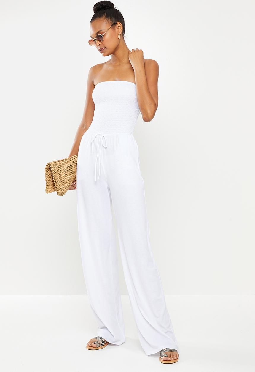 dailyfriday - Boobtube knit jumpsuit - white