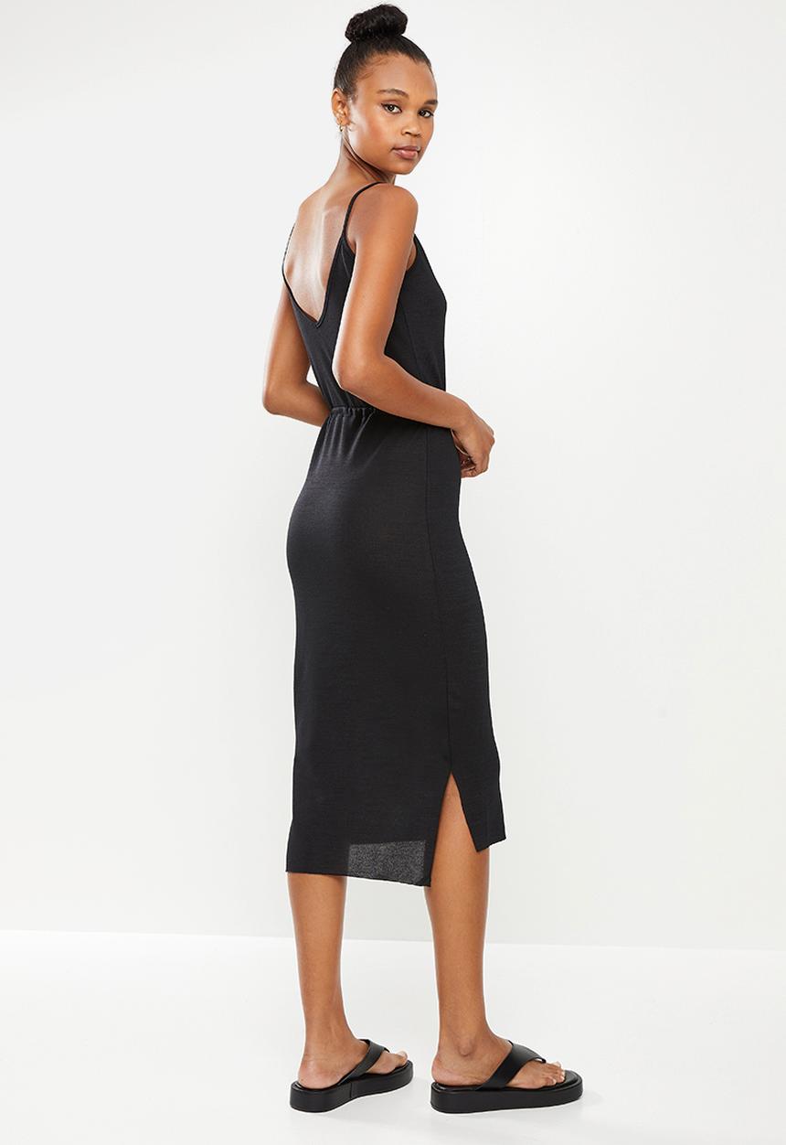 dailyfriday - Midi boycon dress - black