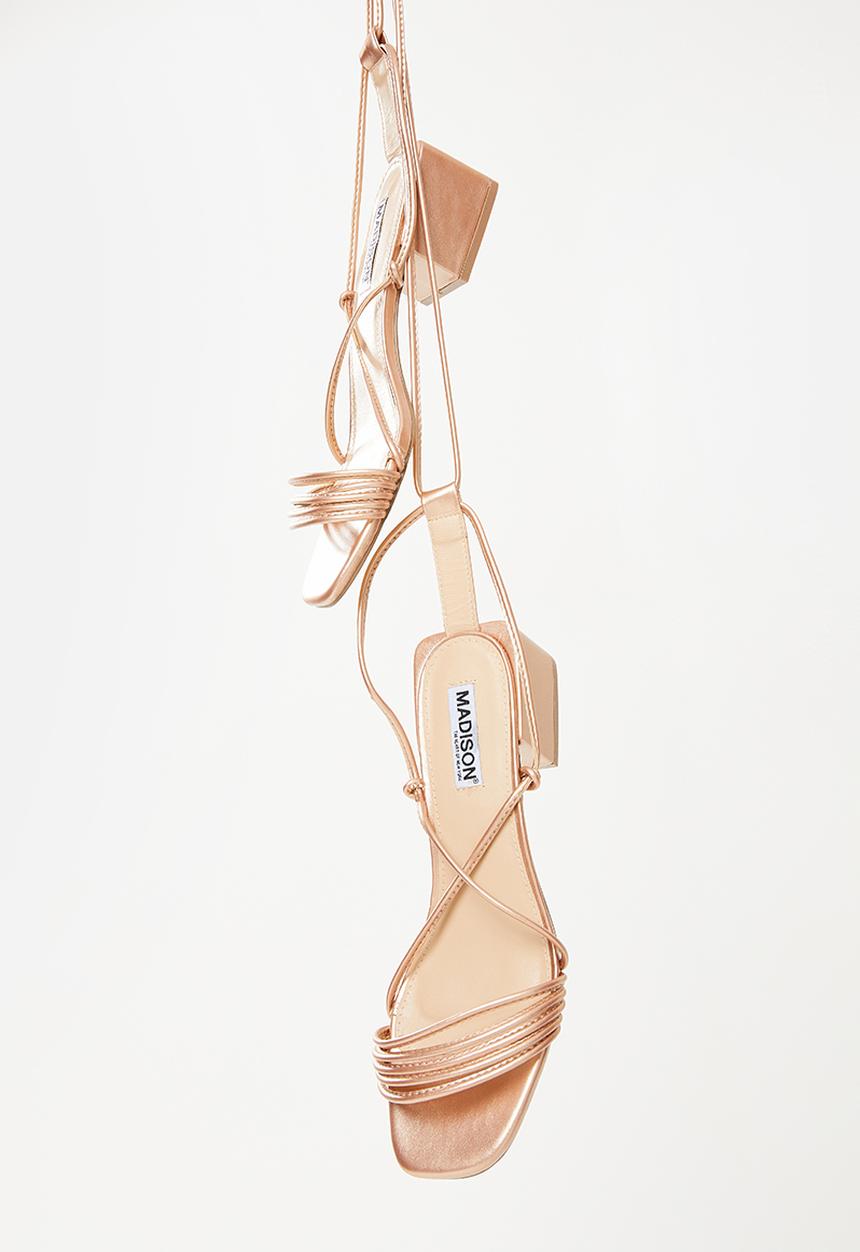 Madison® - Carla strappy block heel - rose gold