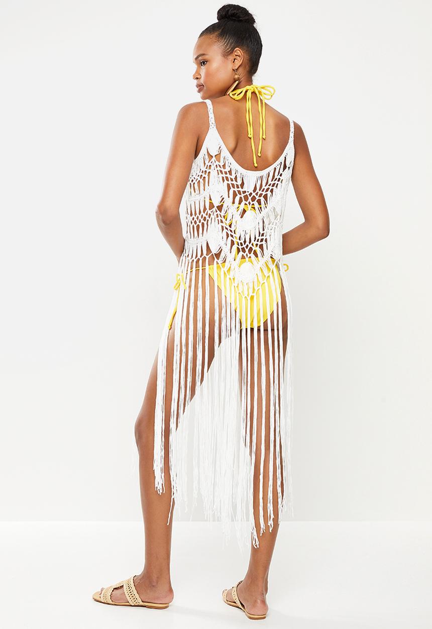 dailyfriday - Macrame cover up  - white