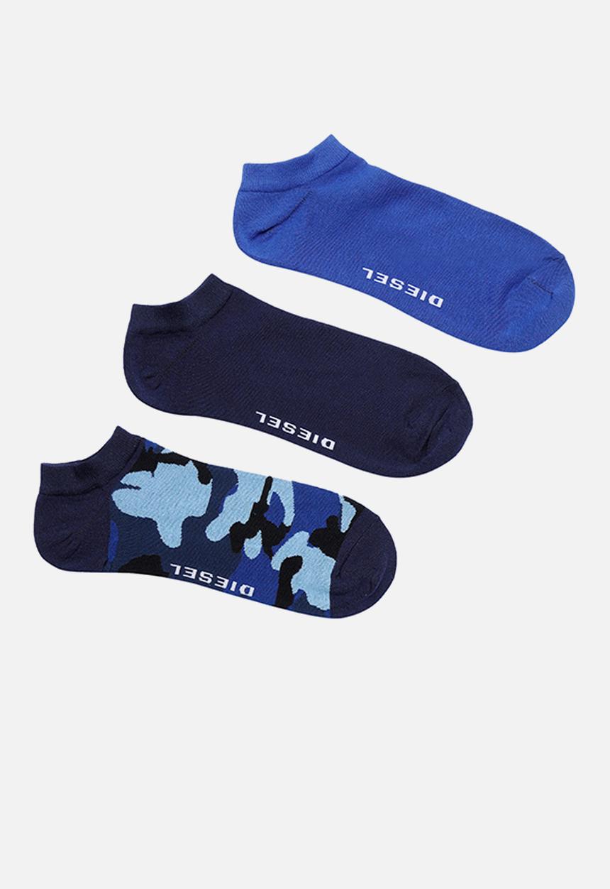Diesel  - Skm-gost three pack ankle socks - multi