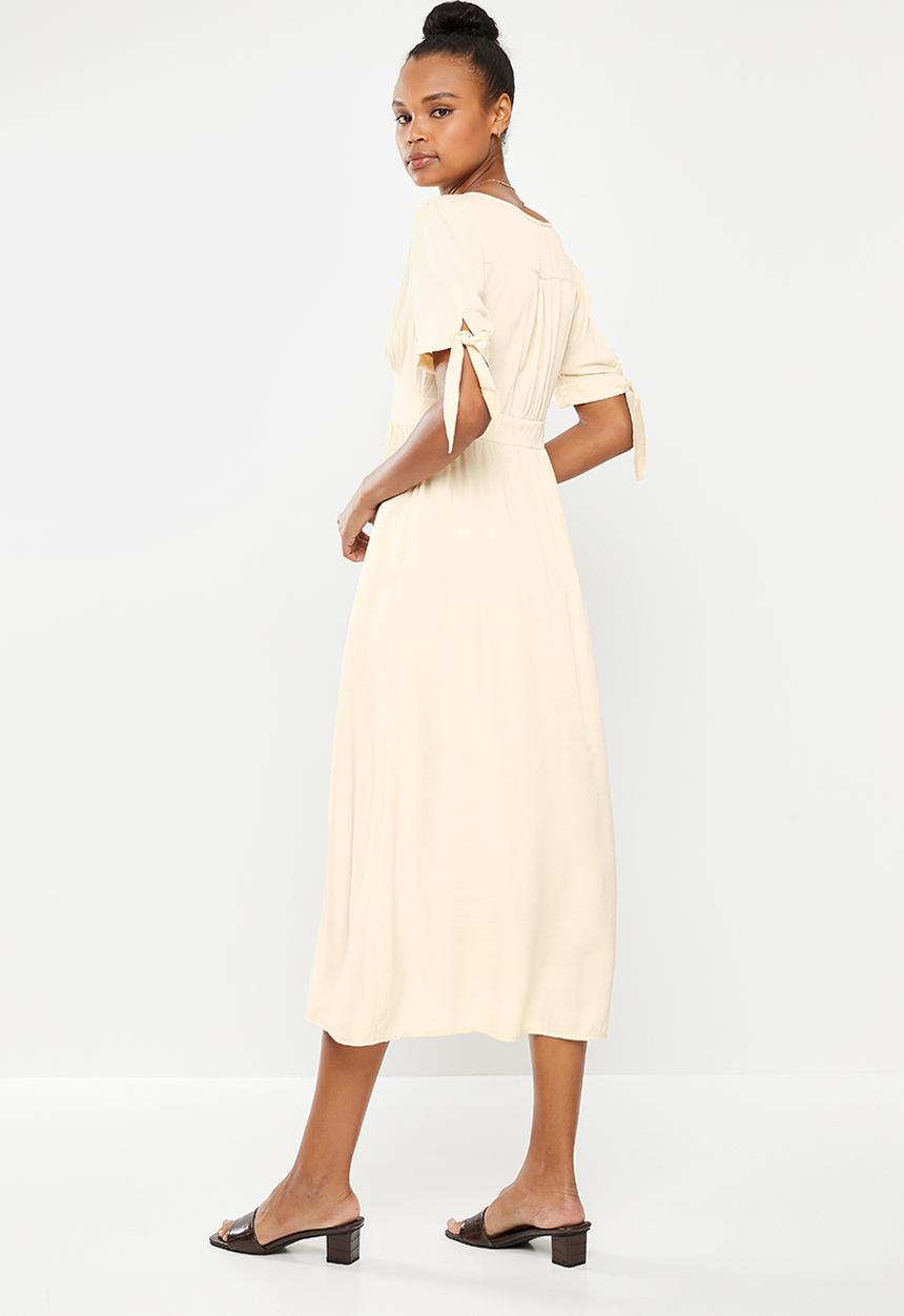 dailyfriday - Button down midi dress - cream