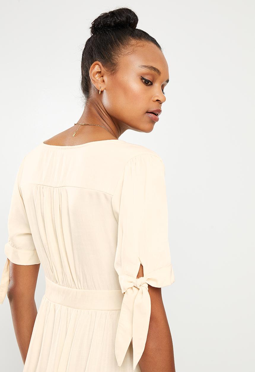 dailyfriday - Button down midi dress - cream