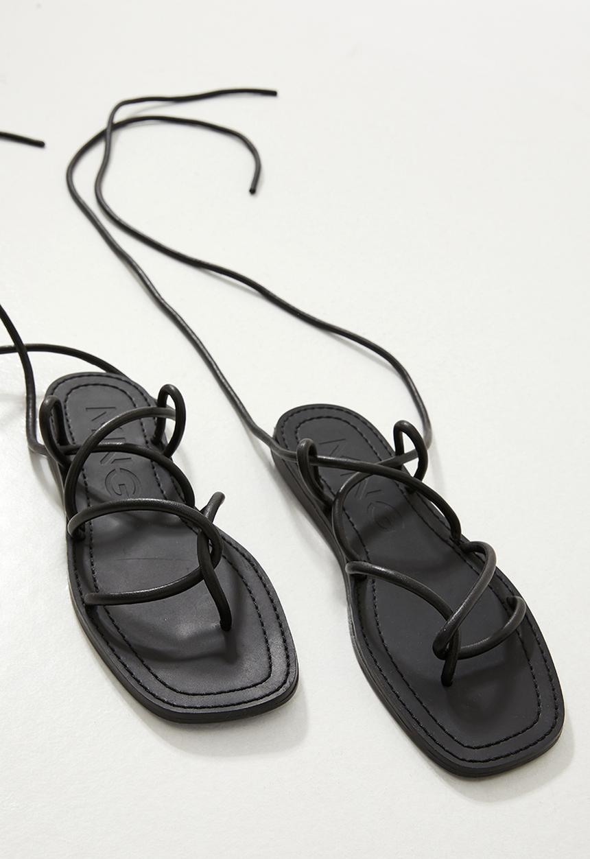 MANGO - Turtle sandal - black