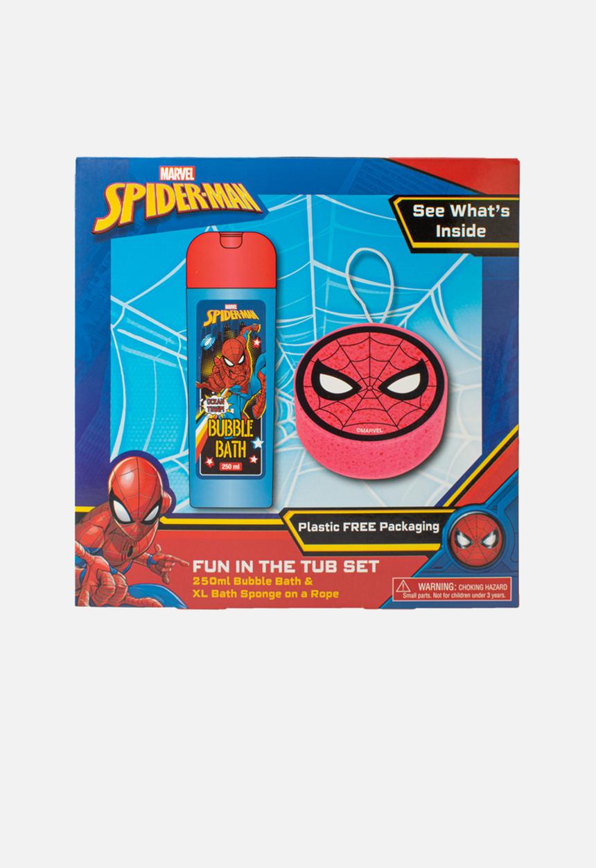 Character Group - Bath fun in the tub gift set spiderman - red