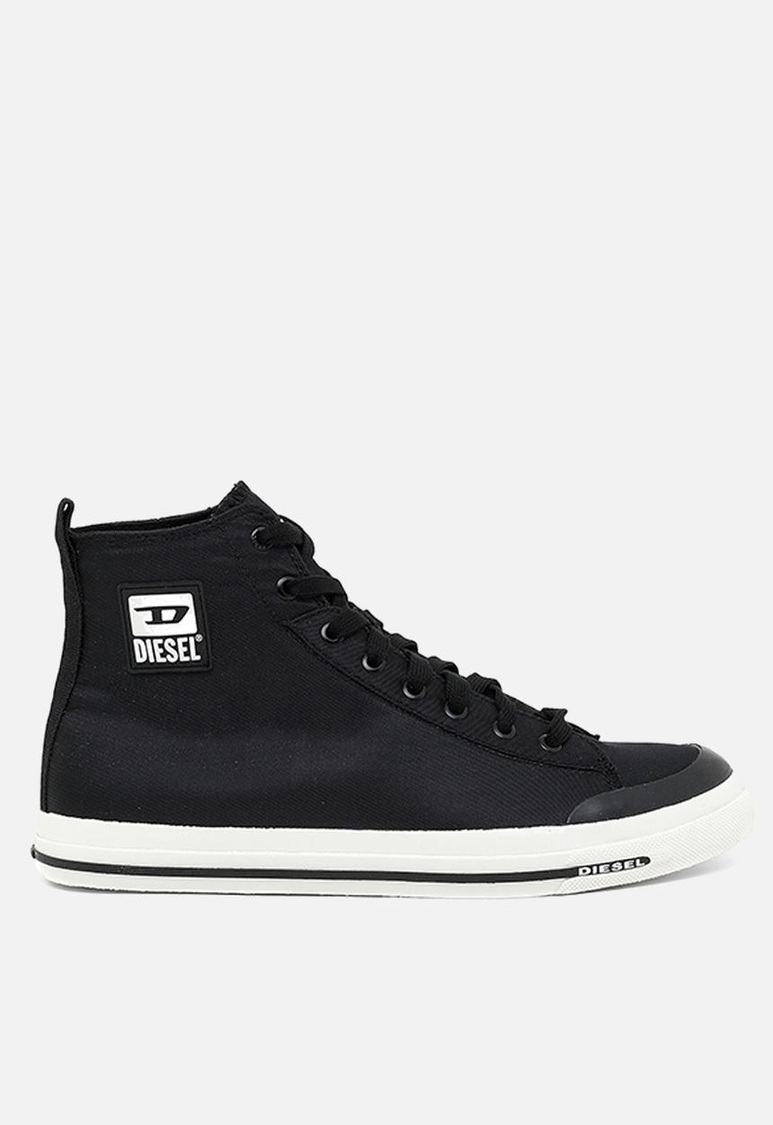 Diesel  - S-astico mid cut sneakers - black