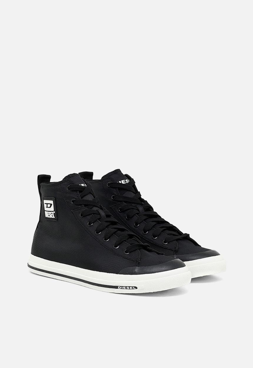 Diesel  - S-astico mid cut sneakers - black