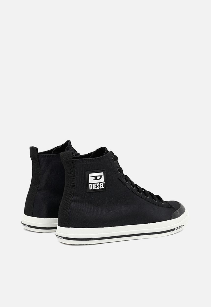 Diesel  - S-astico mid cut sneakers - black