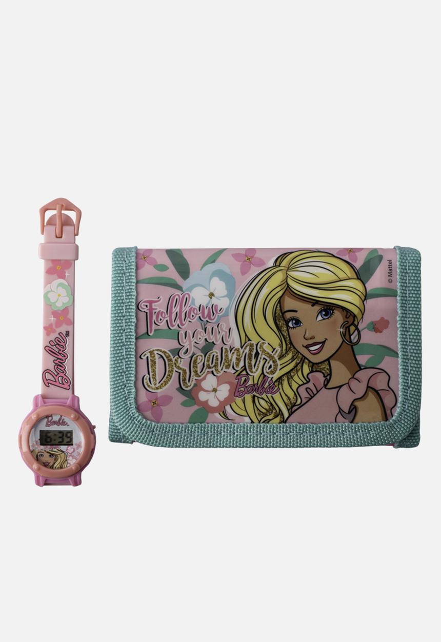 Character Group - Barbie watch and wallet gift set - pink
