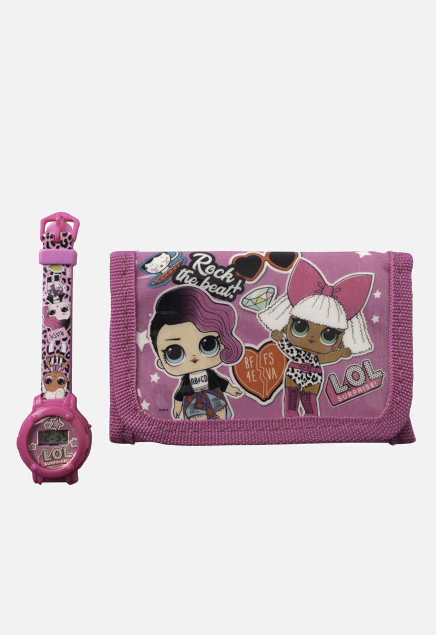 Character Group - Lol watch and wallet gift set - pink