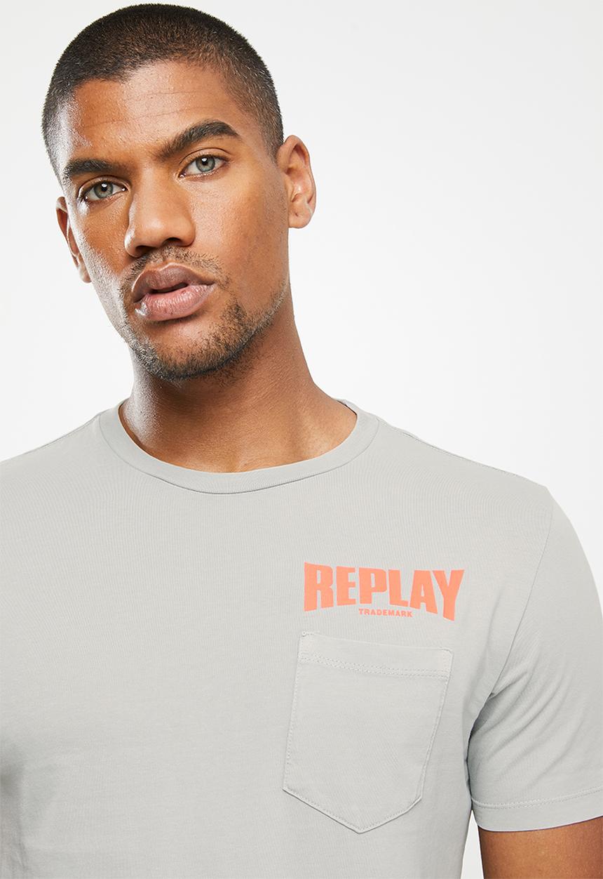Replay - Pocket tee - grey