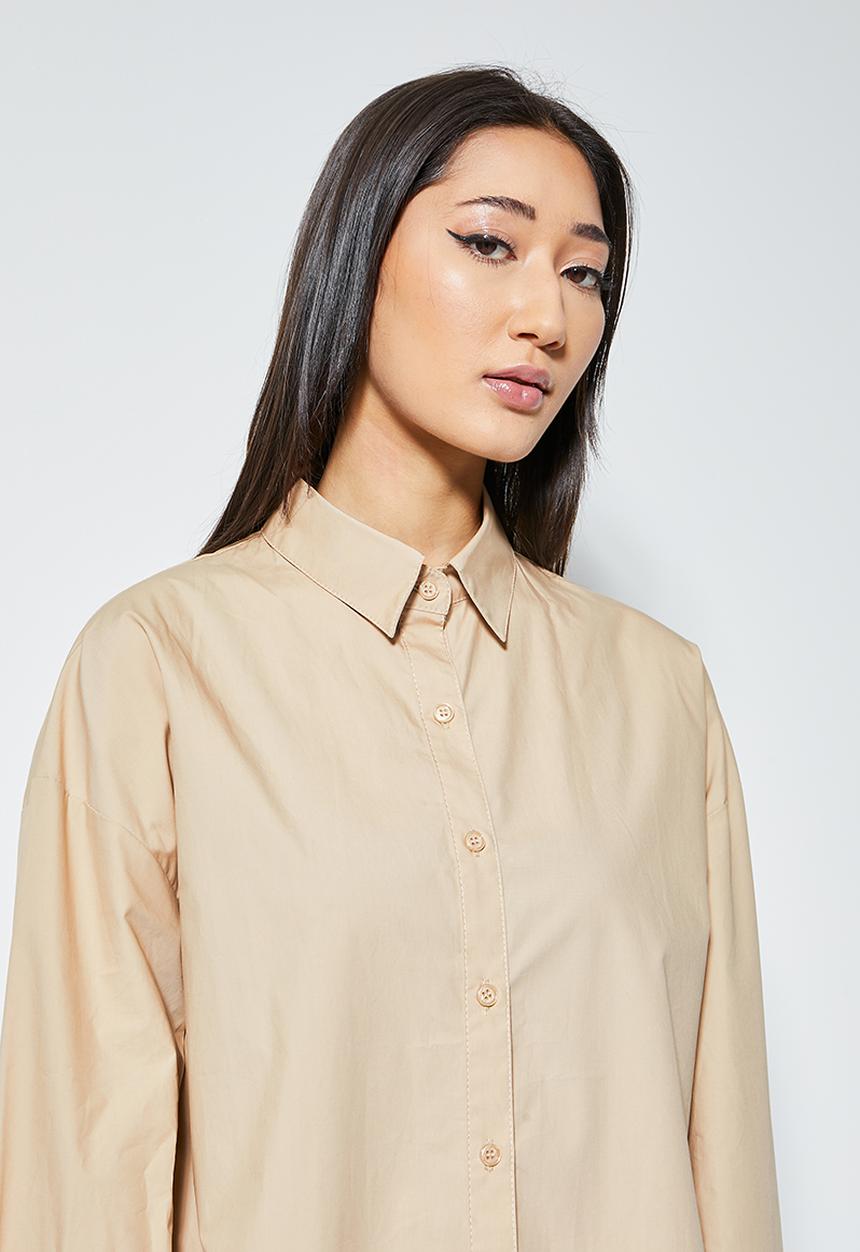 Superbalist - Relaxed co-ord shirt - rich tan