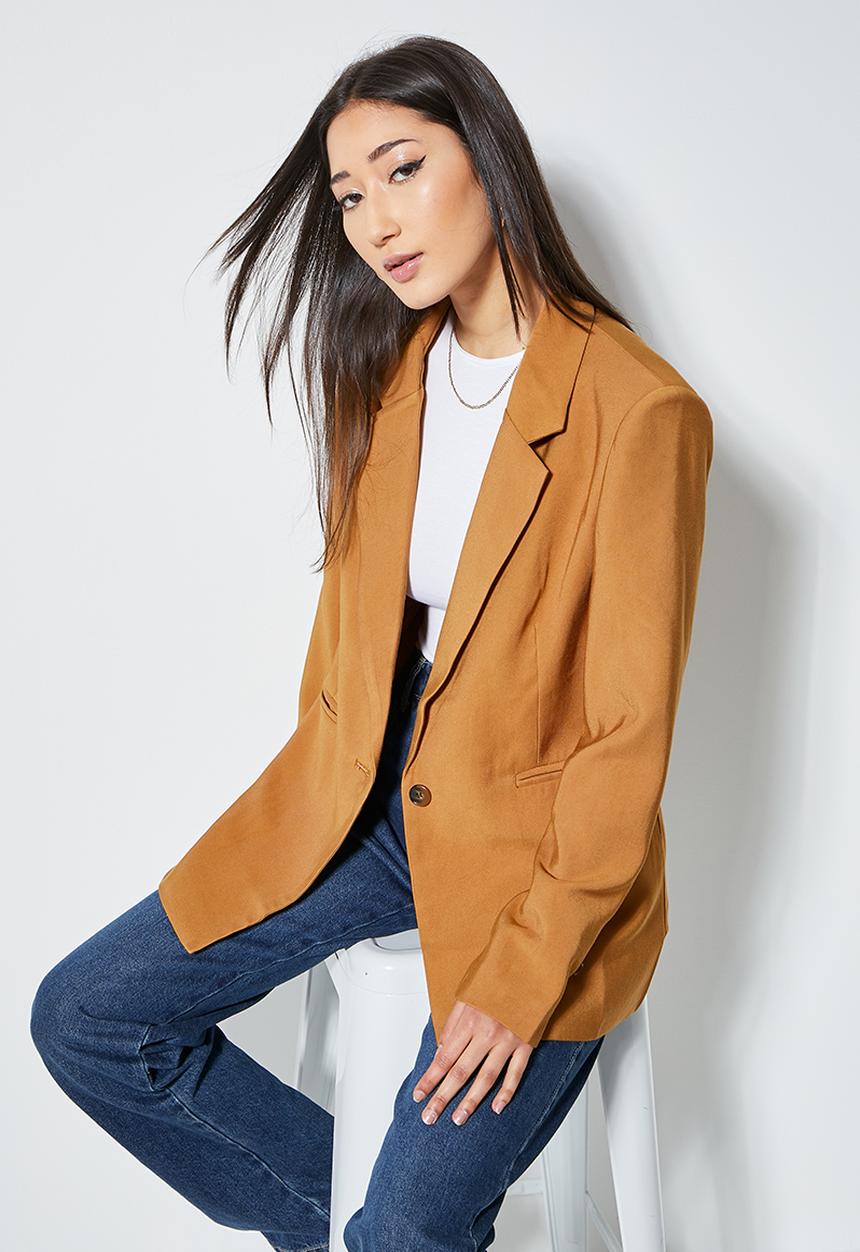 Superbalist - Longer length blazer - tobacco