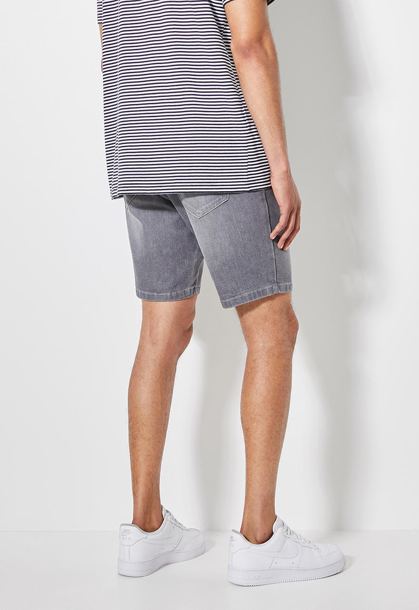 Superbalist - Boston slim denim short - grey