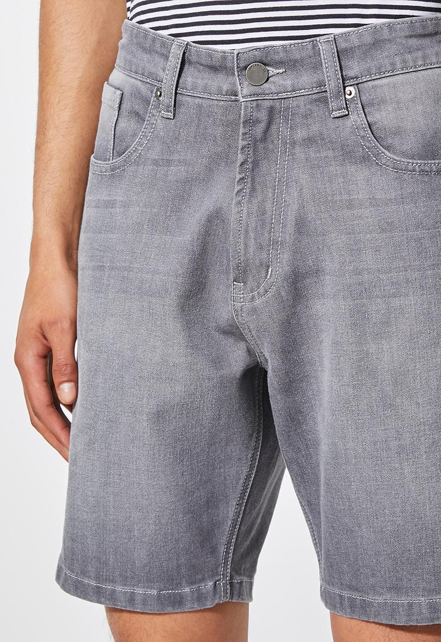 Superbalist - Boston slim denim short - grey