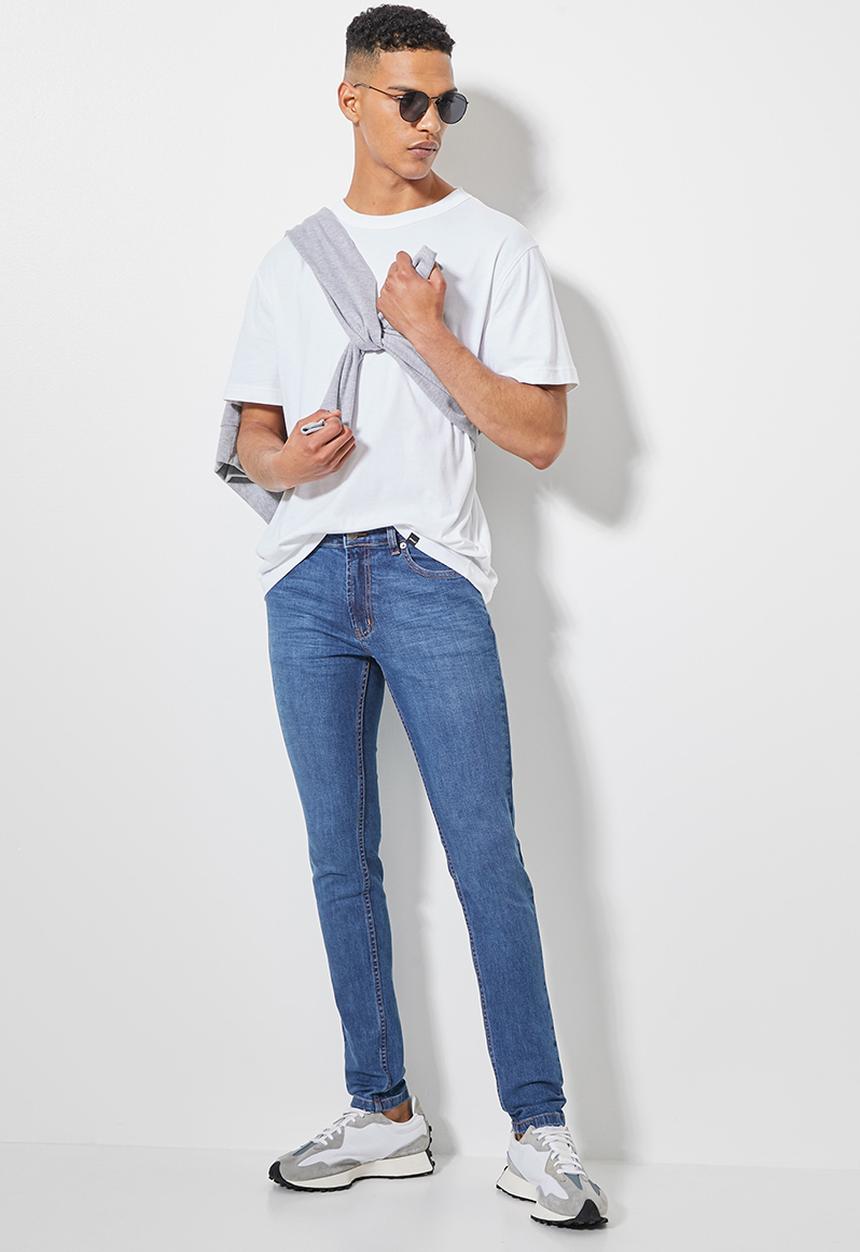 Superbalist - London super skinny jeans - mid blue