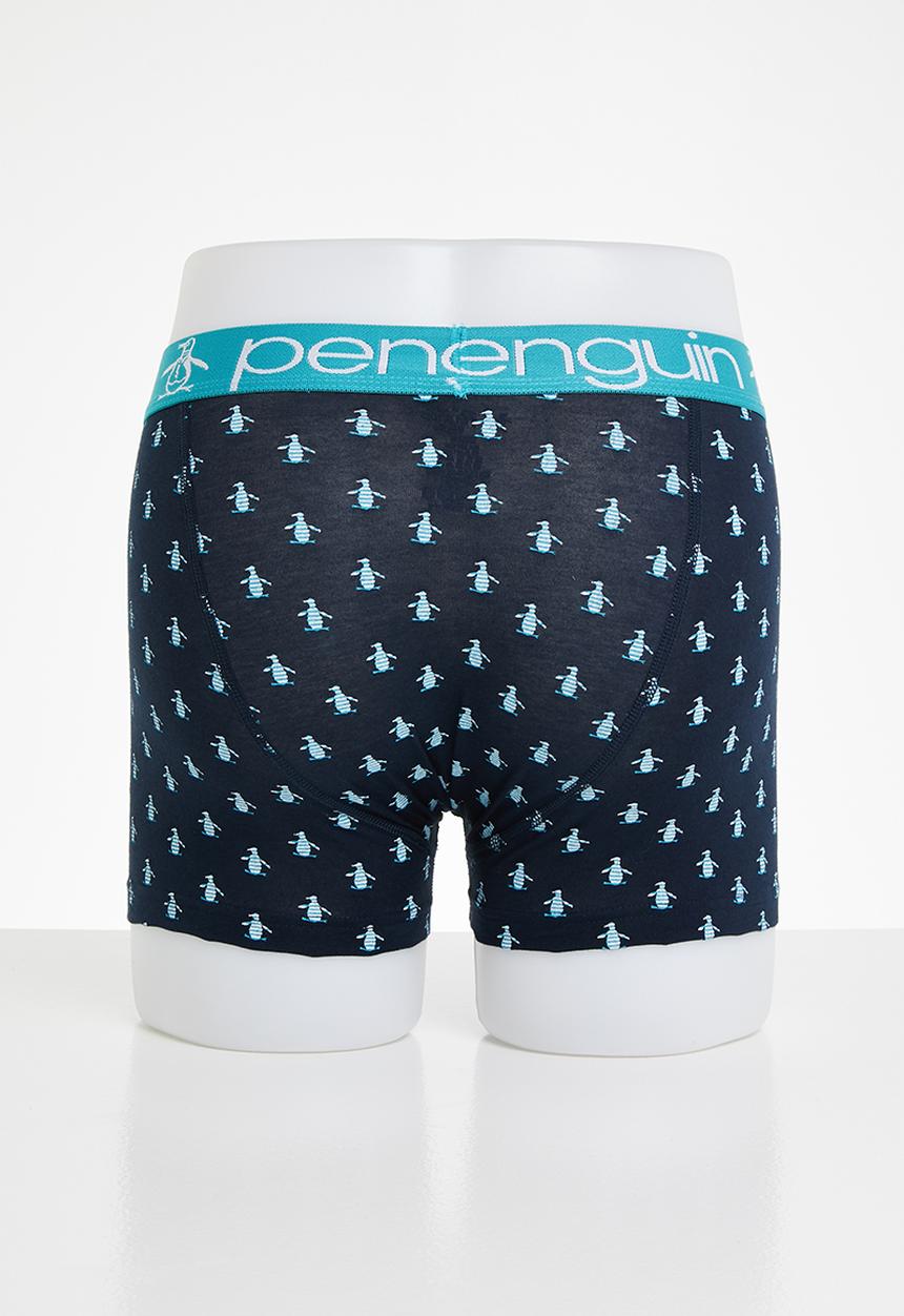 Original Penguin - 3 Pack mens penguin underwear stripe pete - teal &  navy