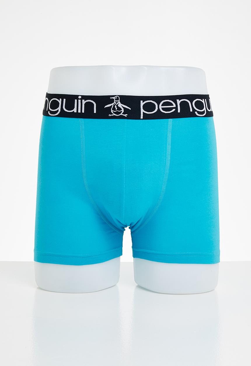 Original Penguin - 3 Pack mens penguin underwear stripe pete - teal &  navy