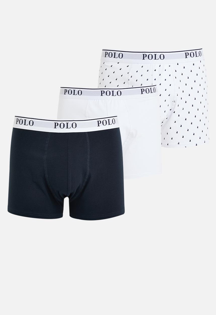 POLO - Mens classic knit boxer 3 pack - white