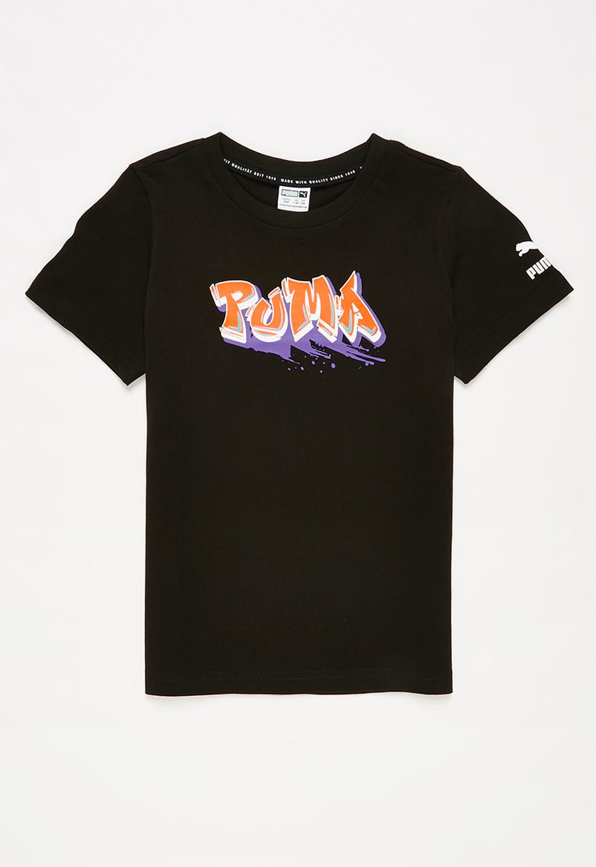 PUMA - Street art graphic tee - black