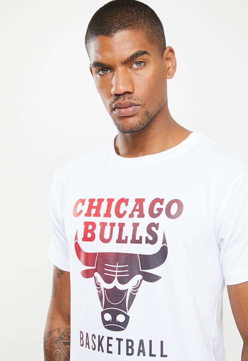 NBA - Nba ombre print t-shirt: bulls - white