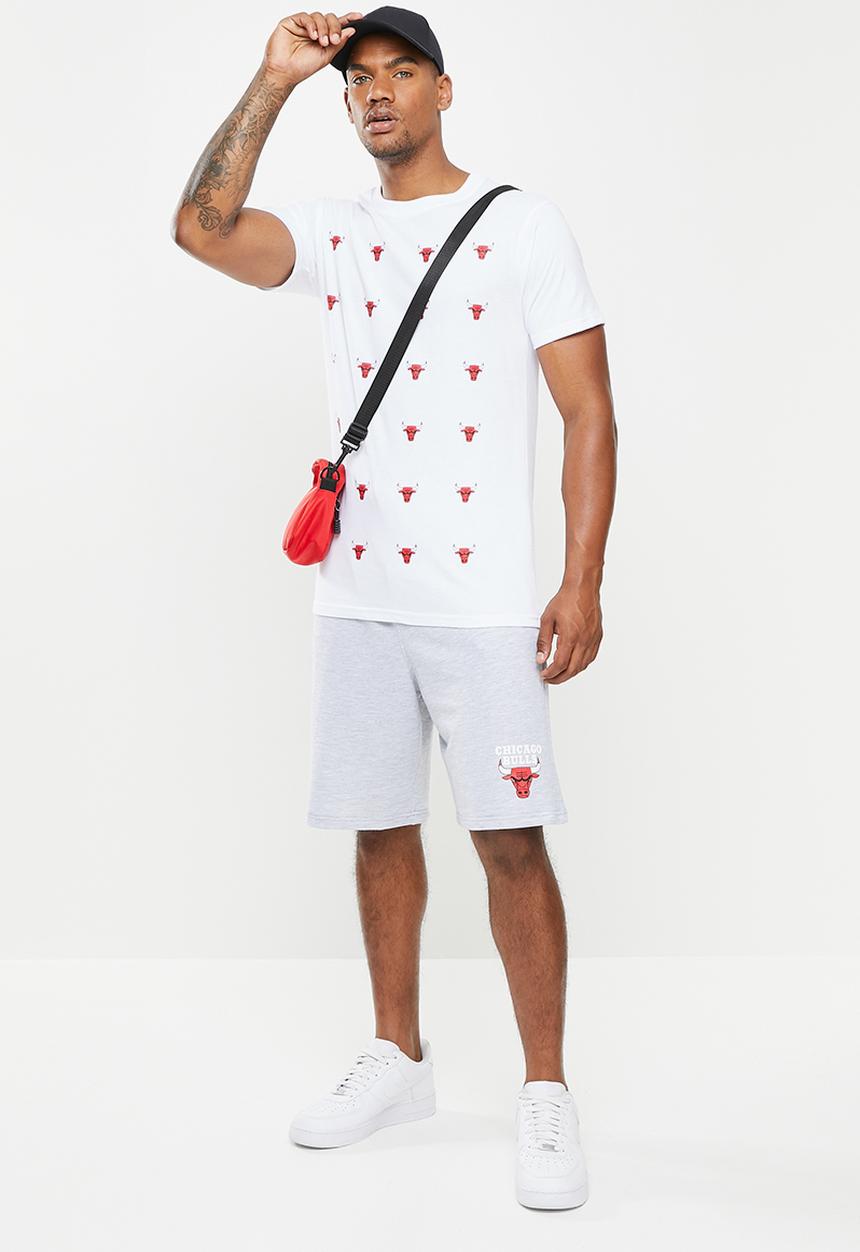 NBA - NBA Keyline t-shirt: bulls - white