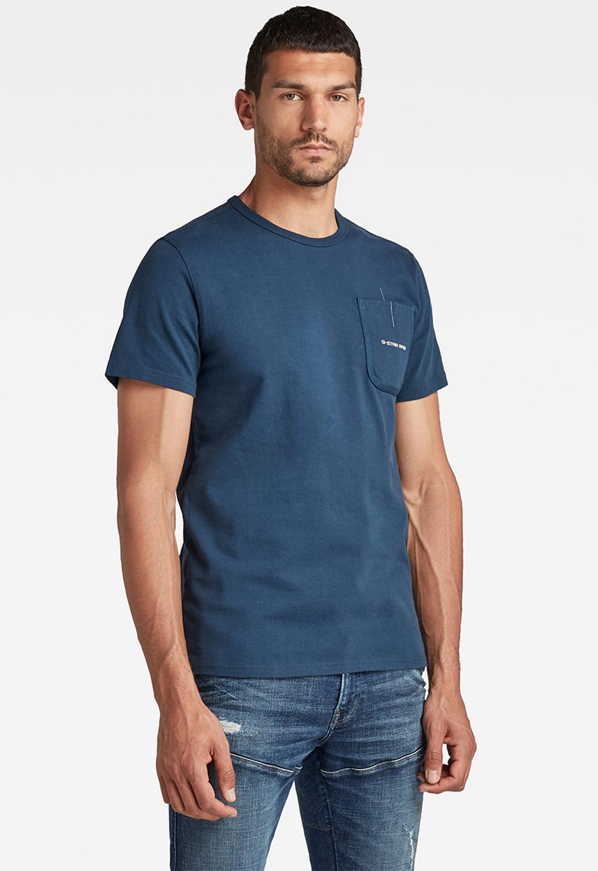 G-STAR - Pocket logo r t - navy 