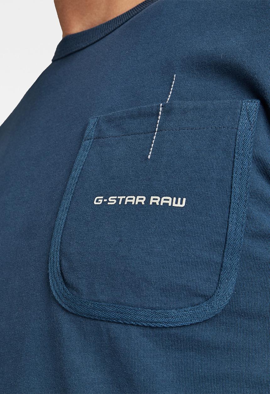 G-STAR - Pocket logo r t - navy 