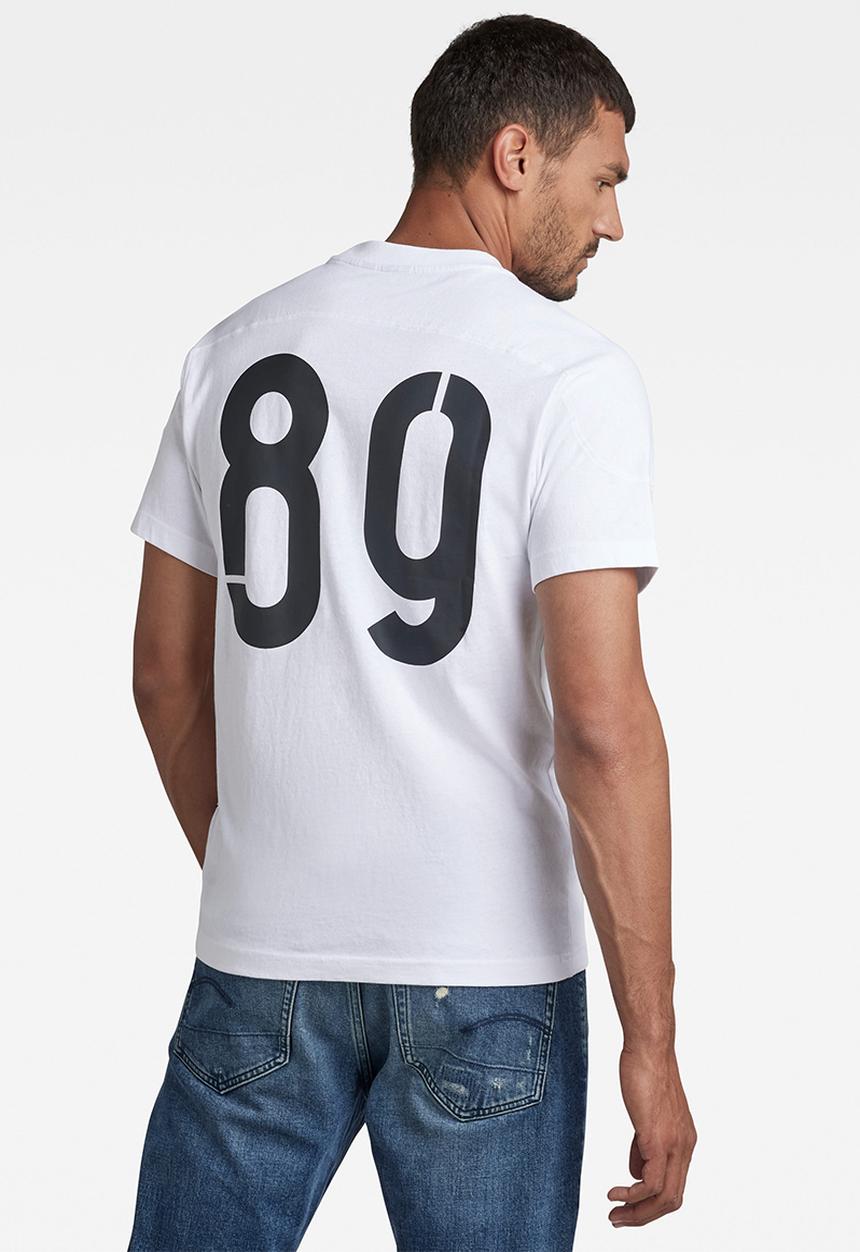 G-STAR - Rugby graphic loose r t - white