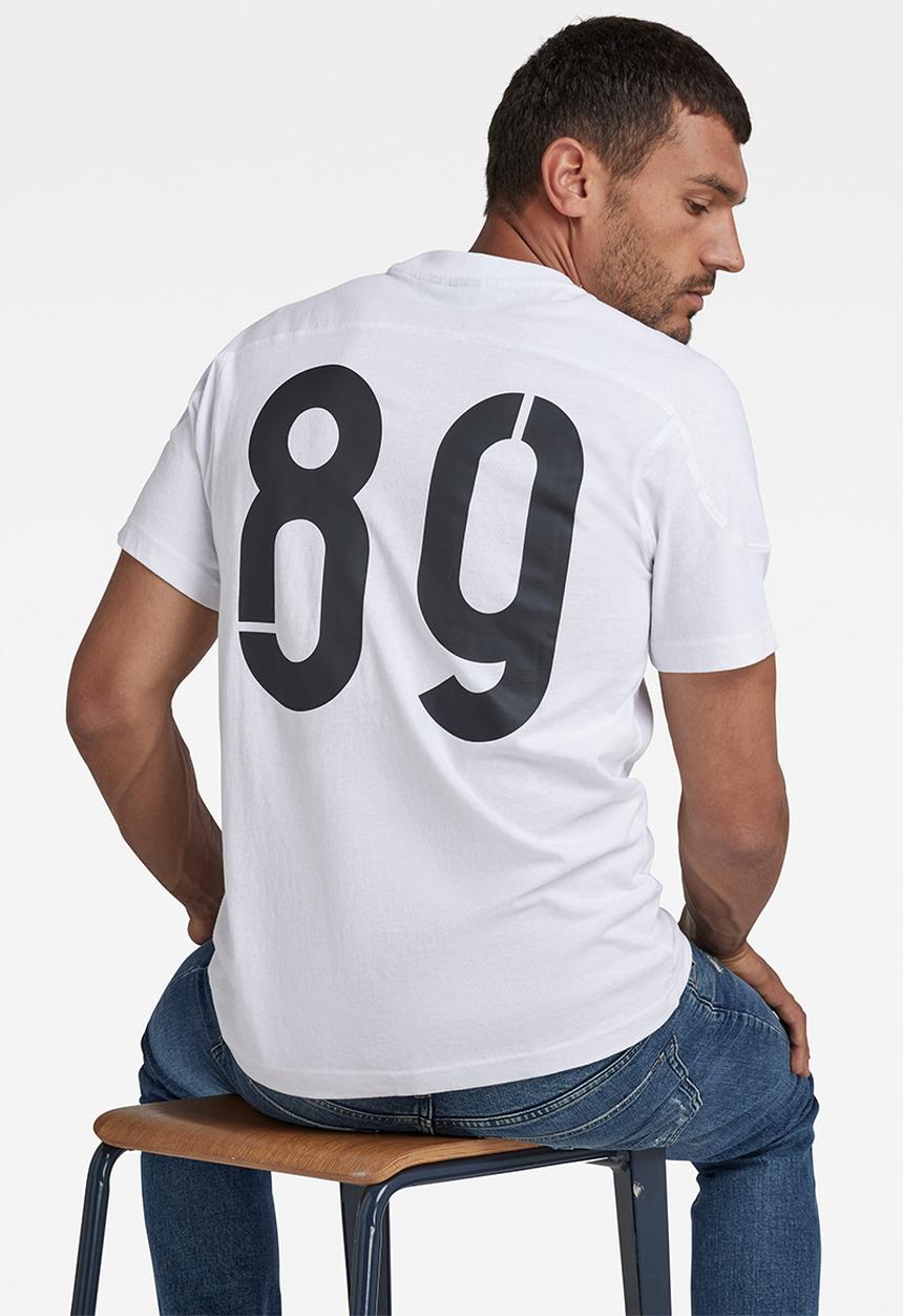 G-STAR - Rugby graphic loose r t - white