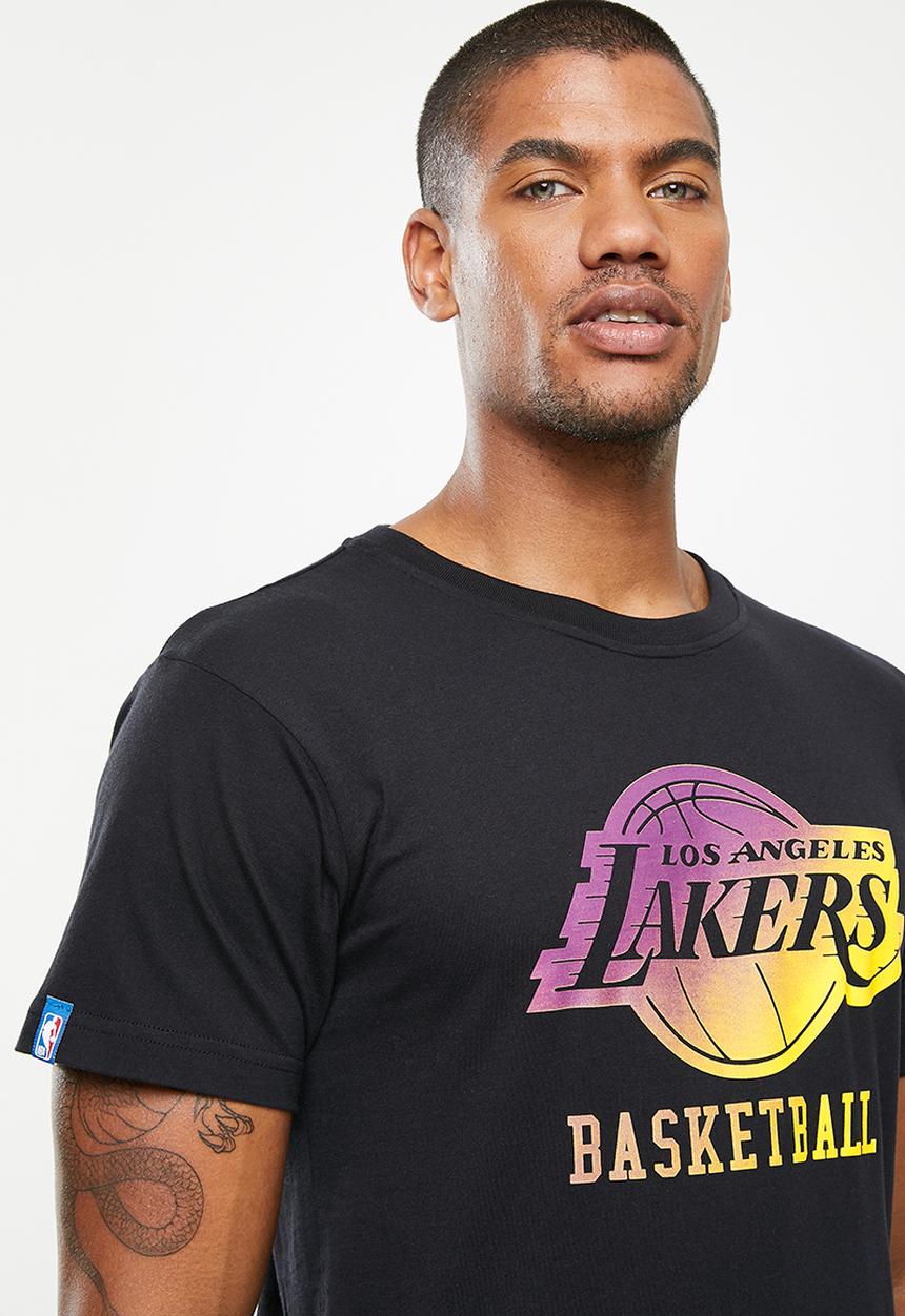 NBA - Nba ombre print t-shirt: lakers - black