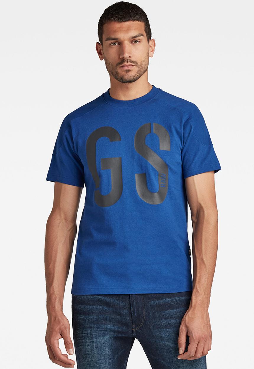 G-STAR - Rugby graphic loose r t - blue