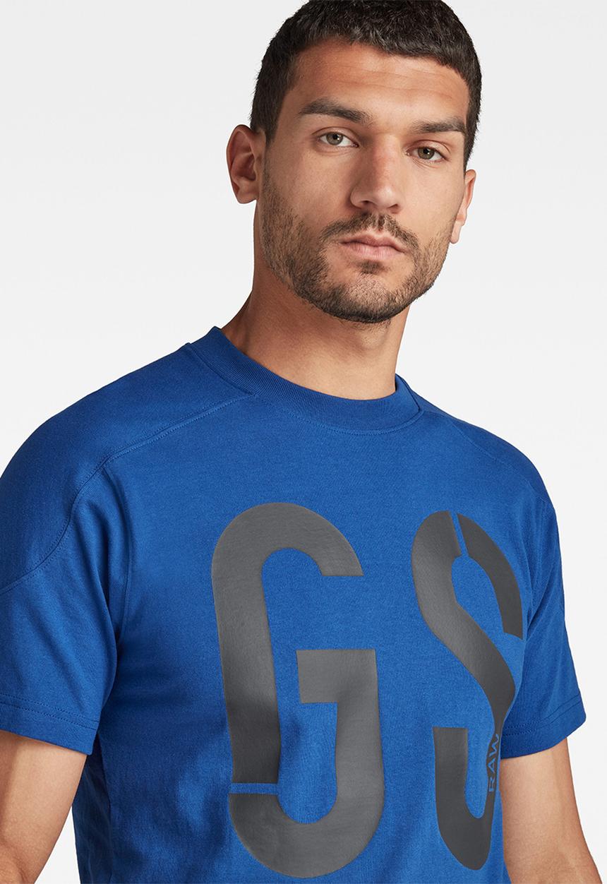 G-STAR - Rugby graphic loose r t - blue