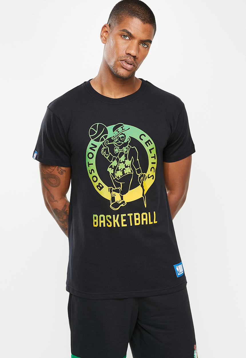 NBA - Nba ombre print t-shirt: celtics - black
