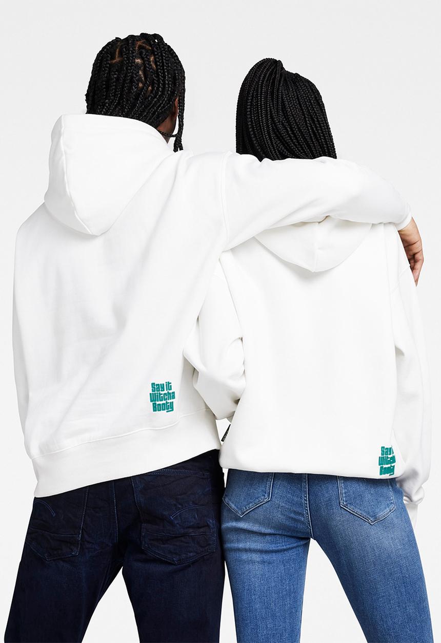 G-STAR - Snoop logo sweat - white 