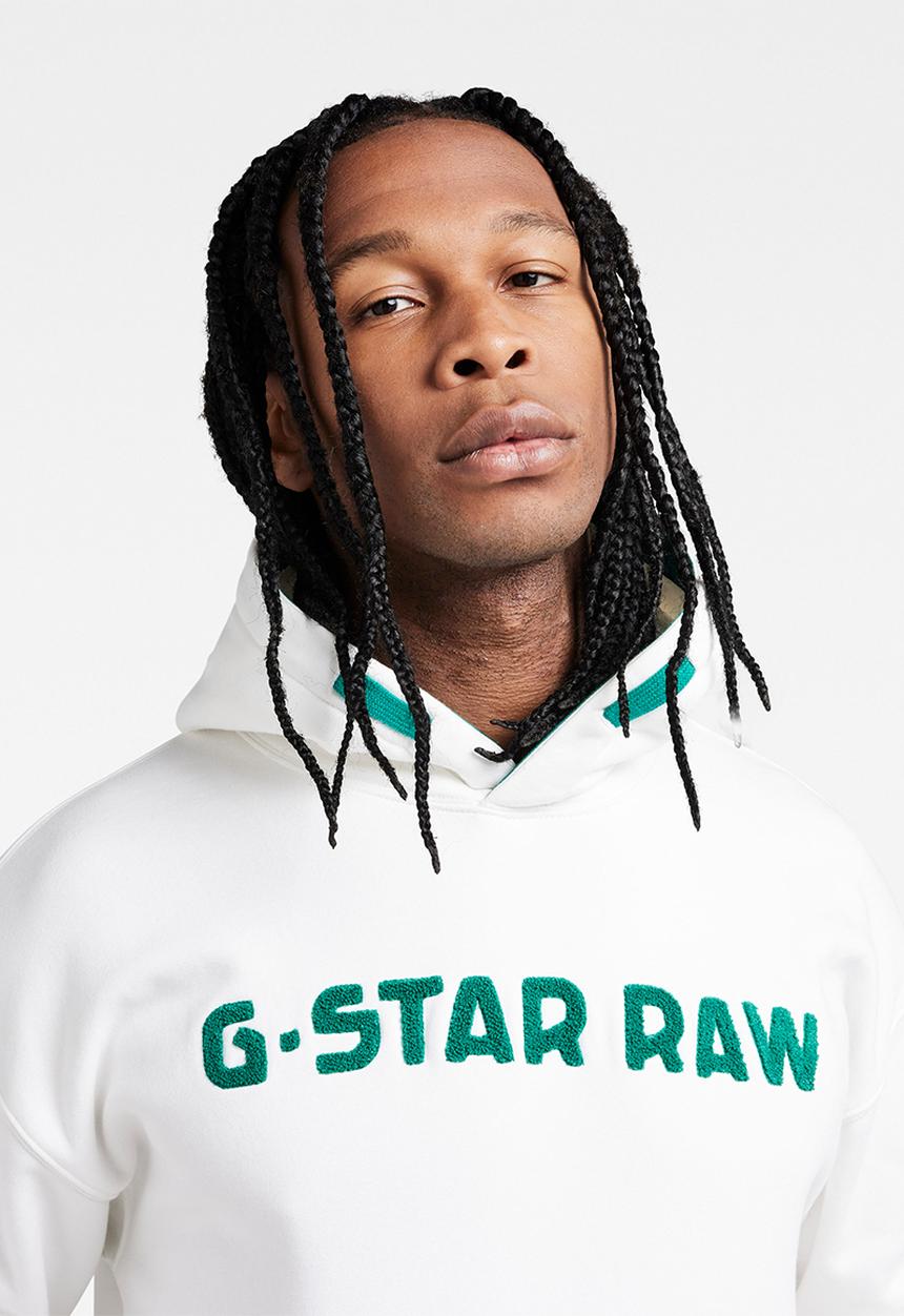G-STAR - Snoop logo sweat - white 