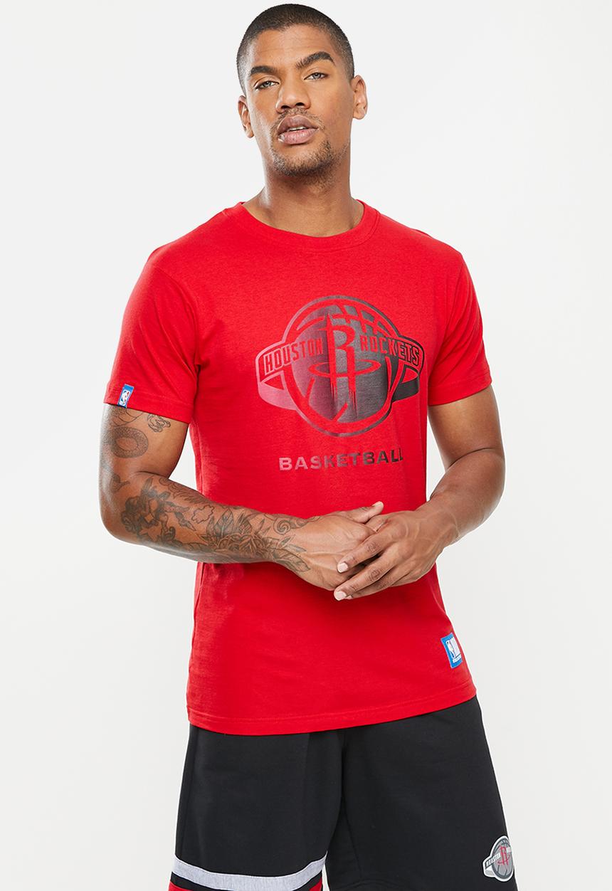 NBA - Nba ombre print t-shirt: rockets - red