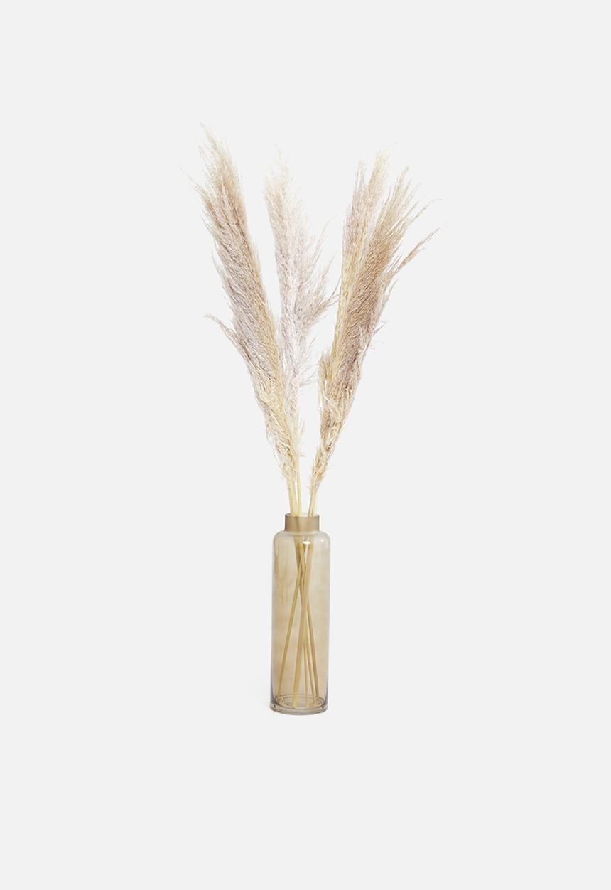 Wild Flower Art - Plumes forever flora - natural oatmeal