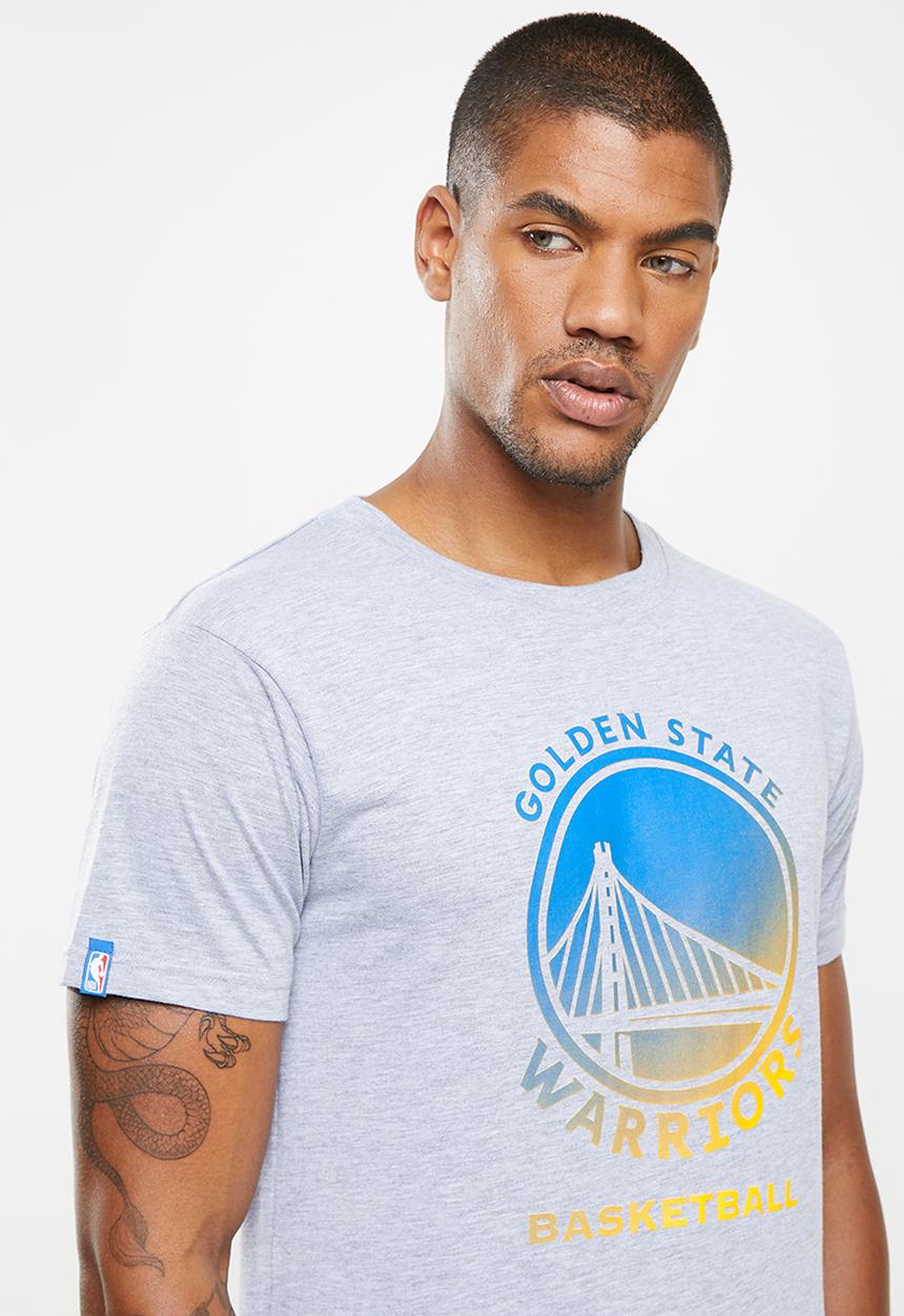 NBA - Nba ombre print t-shirt: warriors - grey