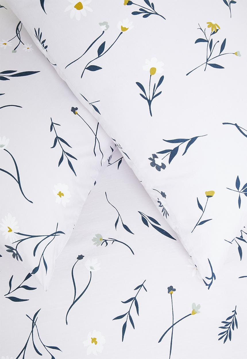Sixth Floor - Delicate floral cotton printed duvet set – multi